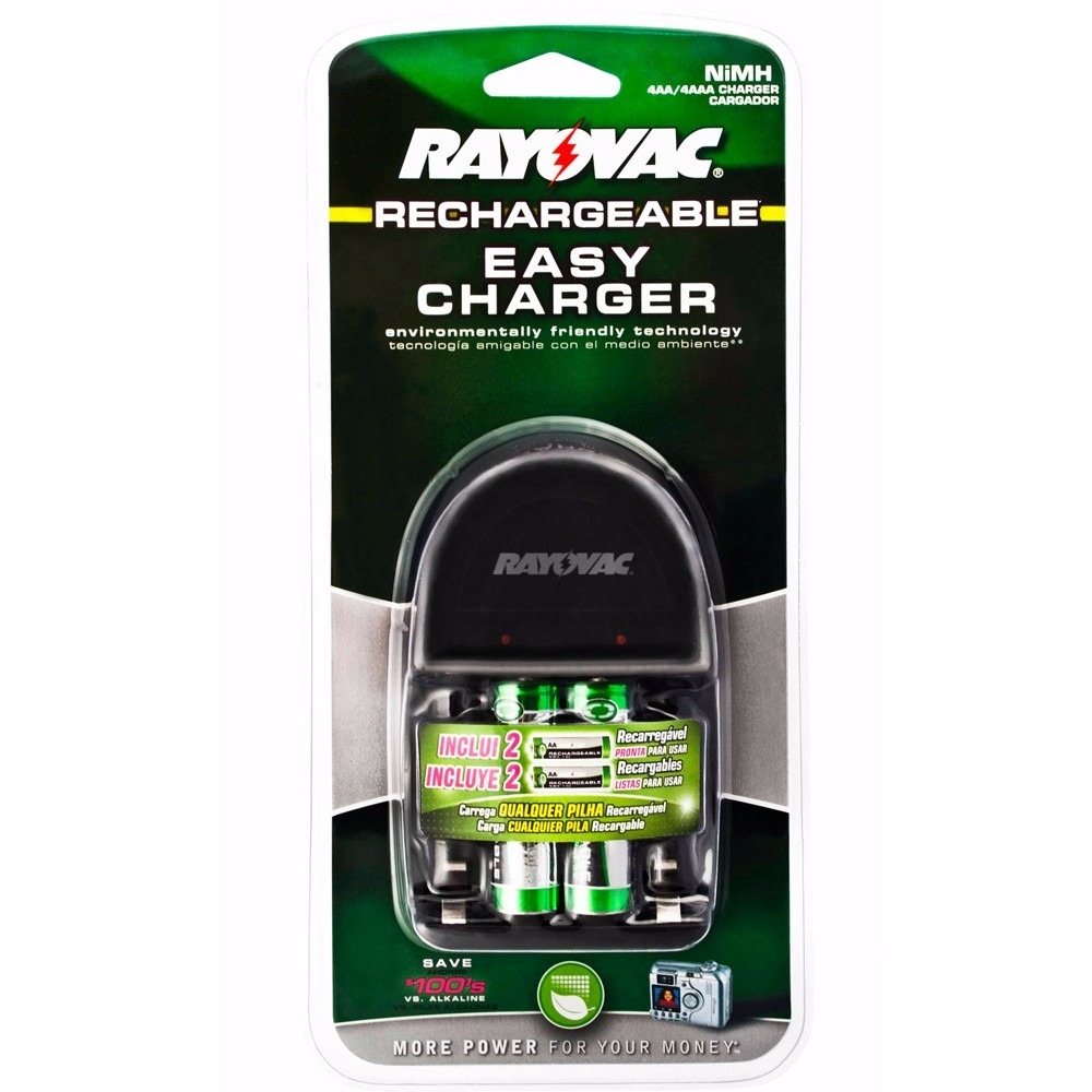 CARGADOR PILAS AA/AAA RECARGABLE RAYOVAC PS132